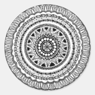 Zendala "Queste" Round Sticker