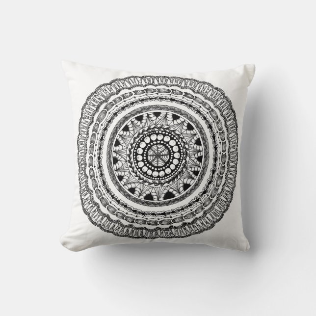 Zendala "Queste" Throw Pillow (Front)