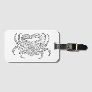 Zendoodle Crab Luggage Tag