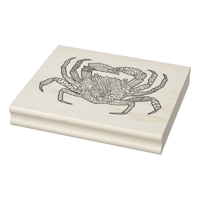 Zendoodle Crab Rubber Stamp (Stamp)