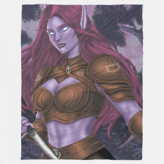 Zendyr in the woods fleece blanket