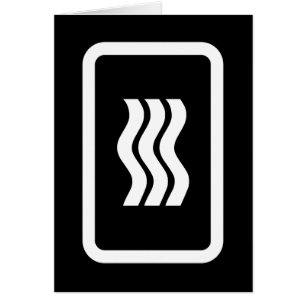 Zener Card   3 Vertical Wavy Lines Card