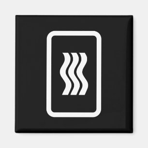 Zener Card   3 Vertical Wavy Lines Magnet