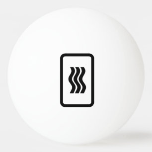 Zener Card 3 Vertical Wavy Lines Ping Pong Ball