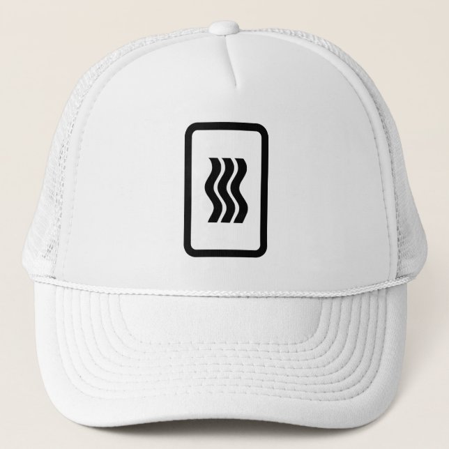 Zener Card | 3 Vertical Wavy Lines Trucker Hat (Front)