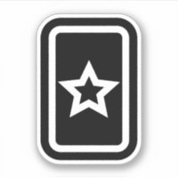 Zener Card | Hollow 5 Pointed Star