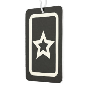 Zener Card   Hollow 5 Pointed Star Car Air Freshener