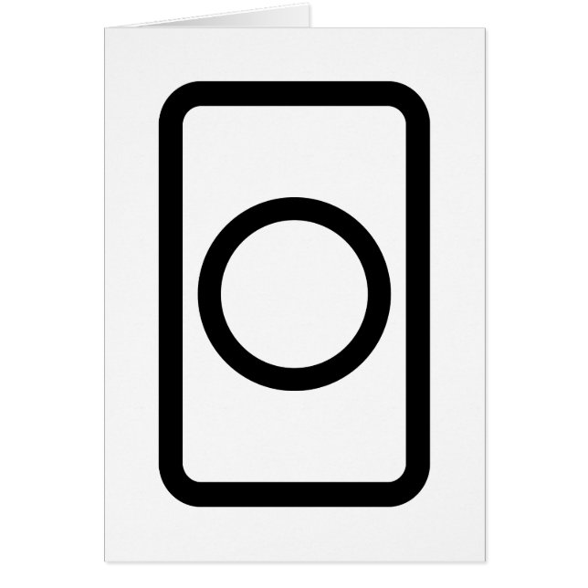 Zener Card | Hollow Circle Card (Front)