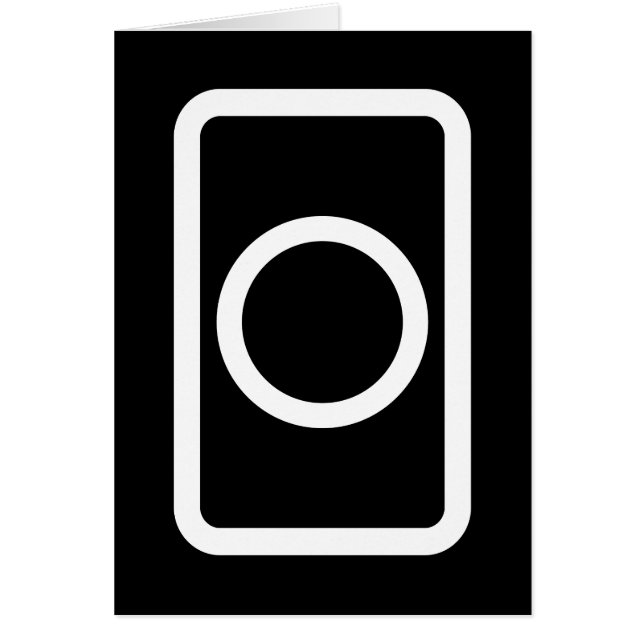 Zener Card | Hollow Circle Card (Front)