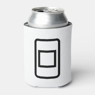 Zener Card Hollow Square Can Cooler