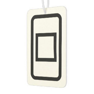 Zener Card   Hollow Square Car Air Freshener