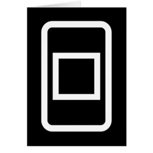 Zener Card   Hollow Square Card