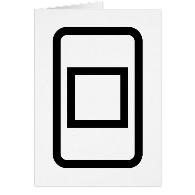 Zener Card | Hollow Square Card (Front)