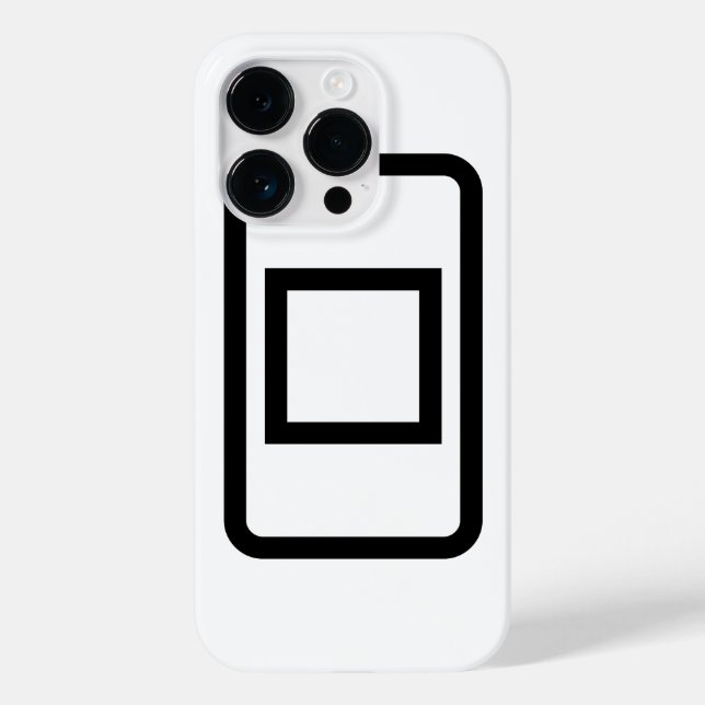 Zener Card | Hollow Square Case-Mate iPhone Case (Back)