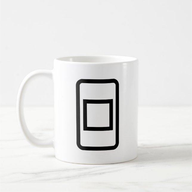 Zener Card | Hollow Square Coffee Mug (Left)