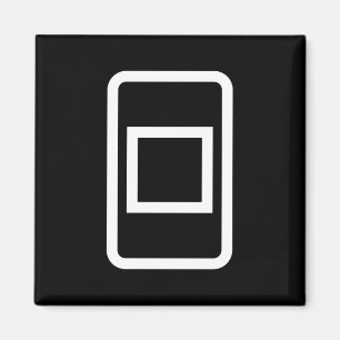 Zener Card Hollow Square Magnet