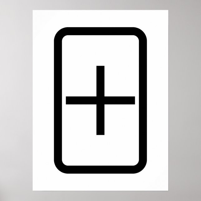 Zener Card | Plus Sign (Front)
