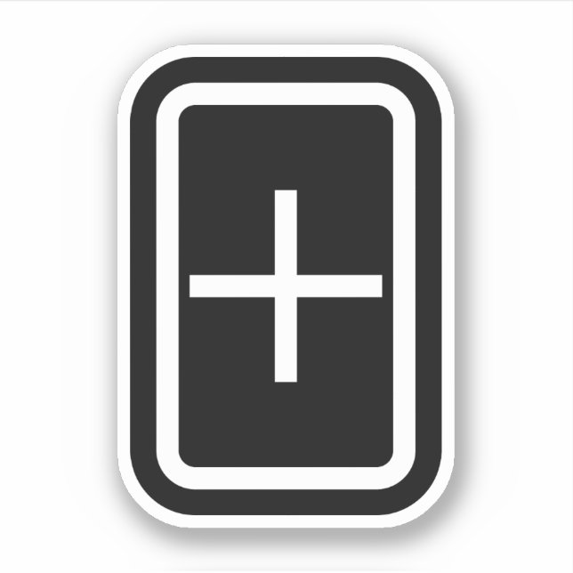 Zener Card | Plus Sign (Front)