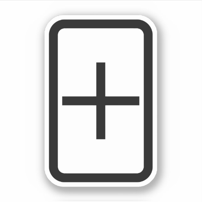 Zener Card | Plus Sign (Front)