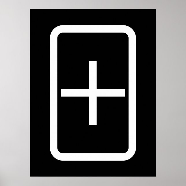 Zener Card | Plus Sign (Front)