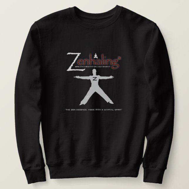 Zenhaling Men's Sweatshirt Black (Design Front)