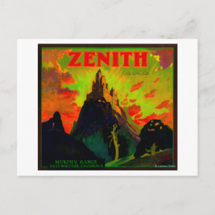 Zenith Orange LabelWhittier, CA Postcard