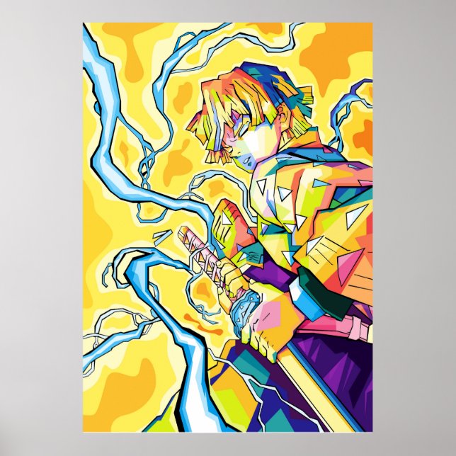 zenitsu demon slayer poster (Front)