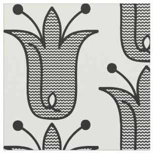 ZENTANGEL FLOWER BOHEMIAN FABRIC