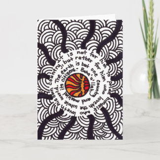 Zentangles Unity Card