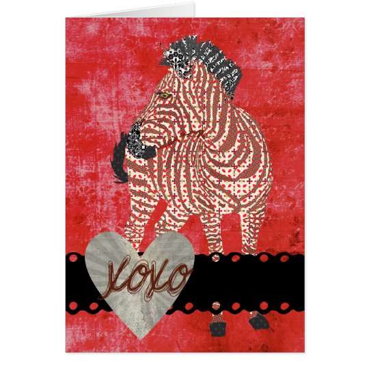 Zenya XOXO Retro Valentine Card