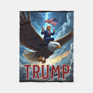 Zenzo's Atomic Political Designs President Trump R Fleece Blanket