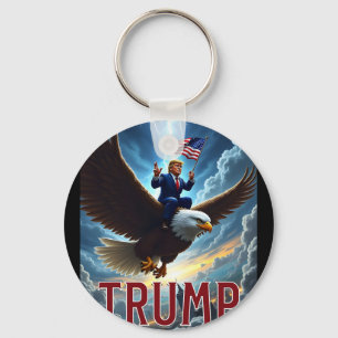 Zenzo's Atomic Political Designs President Trump R Key Ring