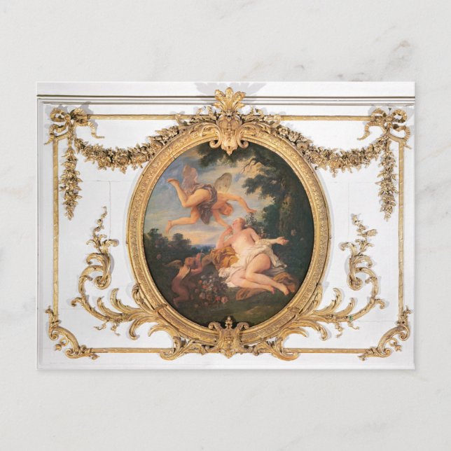 Zephyr and Flora, from the Salle de Conseil Postcard (Front)