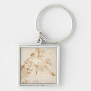 Zephyr and Flora Key Ring