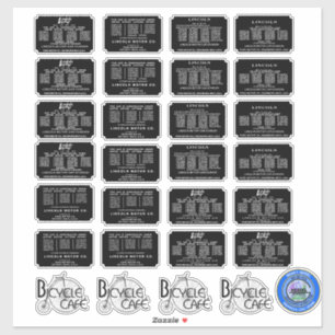 Zephyr Patent Plates Sticker