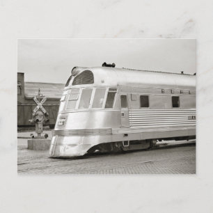 Zephyr Streamlined Train, 1939 Postcard