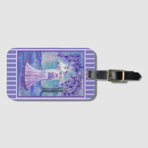 Zephyr unicorn and fairy art By Renee Lavoie Luggage Tag