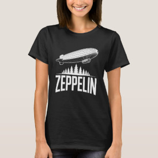 Zeppelin Airship Above Forest T-Shirt
