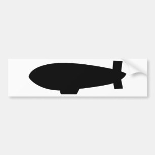 zeppelin airship icon bumper sticker