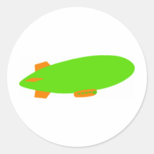 Zeppelin Classic Round Sticker