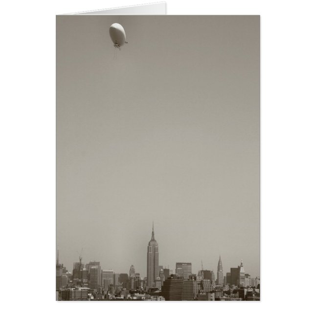 Zeppelin Over Manhattan, New York City (Front)
