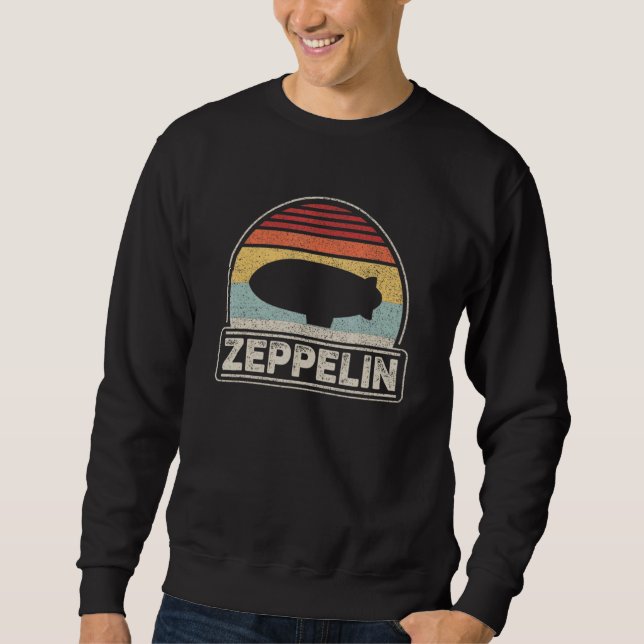 Zeppelin Vintage Retro Zeppelin Shirt Dirigible Ai (Front)