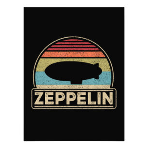 Zeppelin Vintage Retro Zeppelin Shirt Dirigible Photo Print