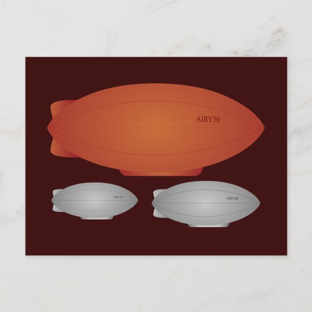 Zeppelins Postcard (Front)