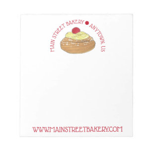 ZEPPOLE Italian Fried Dough Pastry Chef Bakery Notepad