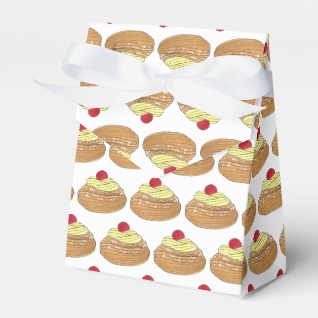 Zeppole Italian Fried Pastry Bakery Pasticceria Favour Box (Front Side)