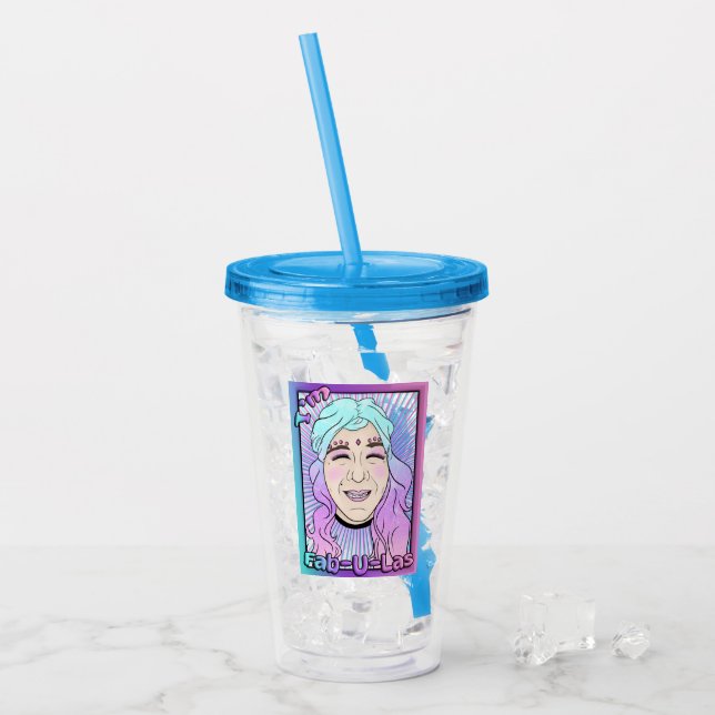 Zer0's Fab-U-Las Acrylic Tumbler (Front Ice)