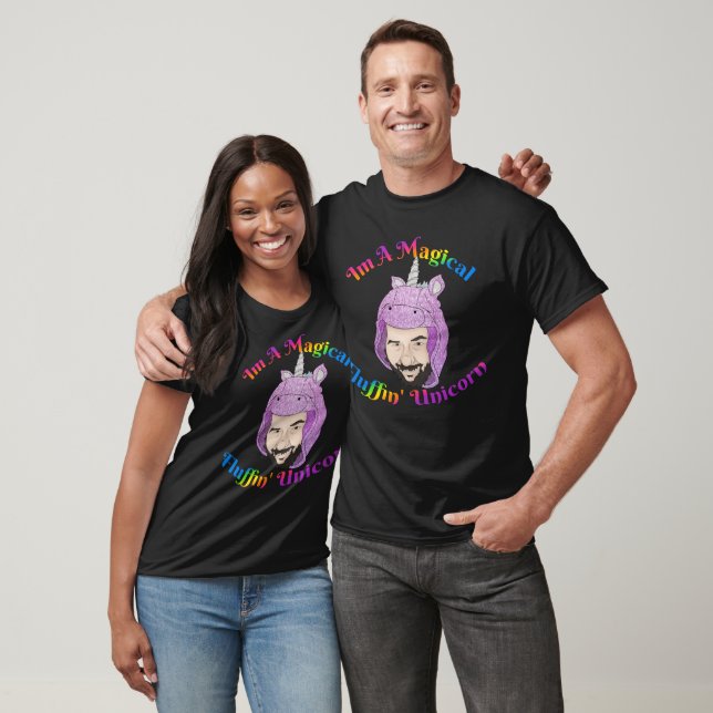 Zer0's Magical Fluffin Unicorn Basic Dark T-Shirt (Unisex)