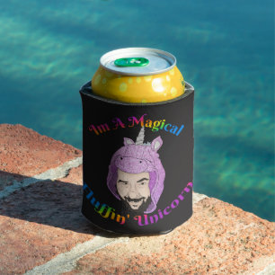 Zer0's Magical Fluffin Unicorn Foam Can Cooler
