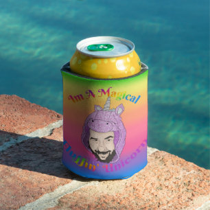 Zer0's Magical Fluffin Unicorn Foam Can Cooler